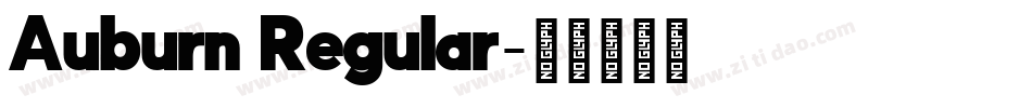 Auburn Regular字体转换